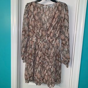 Womens snakeskin print dress